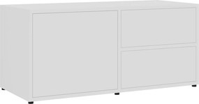 vidaXL Έπιπλο Τηλεόρασης Λευκό 80 x 34 x 36 εκ. από Επεξ. Ξύλο