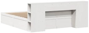 vidaXL Σκελετός Κρεβ. Χωρίς Στρώμα Λευκό 180x200 εκ Μασίφ Πεύκο