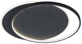 Φωτιστικό Οροφής - Πλαφονιέρα Evelyn 4301901 55x5,5cm Led 3402lm 43W 3000K Black Viokef