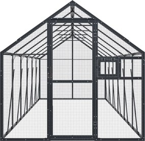 vidaXL Κλουβί Ανθρακί 1,79 x 6 x 1,85 μ. από Αλουμίνιο