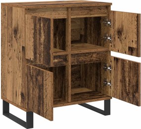 vidaXL Πλαϊνό γραφείο Παλιό ξύλο 60 x 35 x 70 cm