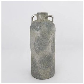 Βάζο Κεραμικό Γκρι &amp; Ασημί 16x16x40.5cm 752-20389 Estheti-752-20389-Ασημί 752-20389