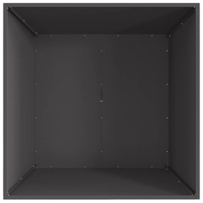 vidaXL Σόμπα φωτιάς Τετράγωνη Μαύρη 80x80x40 εκ. Ατσάλι
