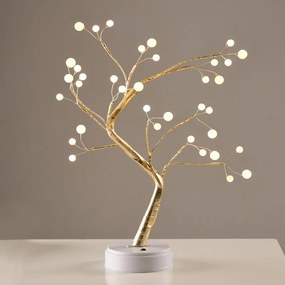 Διακοσμητικό Δεντράκι Με LED Aca Gold Tree &amp; Ball Lights X1036152