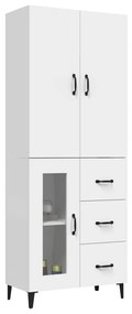 vidaXL Ντουλάπι Λευκό 69,5x34x180 εκ. από Επεξεργασμένο Ξύλο