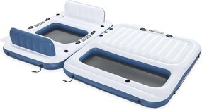 Bestway Πλωτό Νησί Hydro-Force 2 τμχ. 269 x 182 x 67 εκ Λευκό και Μπλε