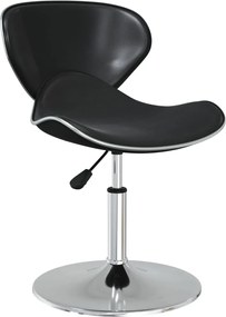 vidaXL Καρέκλες Τραπεζαρίας 2 τεμ. Μαύρες Συνθ. Δέρμα