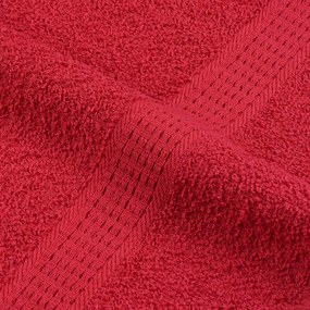 vidaXL Πετσέτες FROGN 2 τεμ. Κόκκινες 100x200 εκ. 360 γρ./μ²