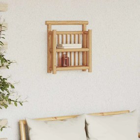 vidaXL Ράφι Τοίχου Επιτοίχιο Φυσικό 40 x 13 x 44 εκ. Μπαμπού