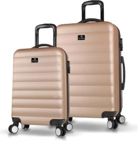 Stewehome Σετ 2 τεμαχίων βαλίτσες καμπίνας και μεσαίου μεγέθους από ABS 57x34x23 cm