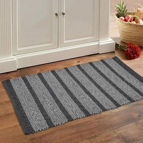 Πατάκι Κουζίνας Αντιολισθητικό Wango Dark Grey 65x135 - Lino Home