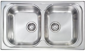 Sanitec Stainless Steel Sinks 10544 Ανοξείδωτος Νεροχύτης 80cm