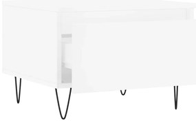 vidaXL Τραπεζάκια Σαλονιού 2 τεμ. Λευκά 50 x 46 x 35 εκ. Επεξεργ. Ξύλο