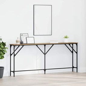 vidaXL Τραπέζι κονσόλας artisan δρυς 180 x 23 x 75 cm