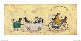 Εκτύπωση έργου τέχνης Sam Toft - The Doggie Taxi Service, Sam Toft, (60 x 30 cm)