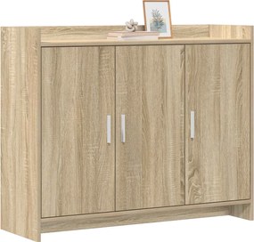 vidaXL Πλαϊνό γραφείο Sonoma Δρυς 98,5 x 33 x 80 εκ Επεξεργασμένο Ξύλο