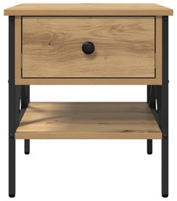 vidaXL Κομοδίνο μασίφ δρυός 40x42x45 εκ. επεξεργασμένου ξύλου