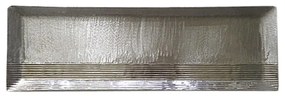 Δίσκος Σερβιρίσματος Μεταλλικός Ασημί Art Et Lumiere 64x20,5x2,5εκ. 10176