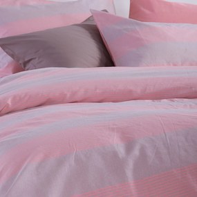 Σεντόνια Υπέρδιπλα (Σετ) Nef-Nef Homeware Casual Stripe Peach