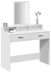 vidaXL Τραπεζάκι Μακιγιάζ με Συρτάρια Λευκό 100x41x140 εκ.