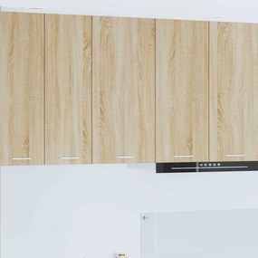 vidaXL Κρεμαστό ντουλάπι Σομόνα Δρυς και Λευκό 40 x 31 x 80 εκ.