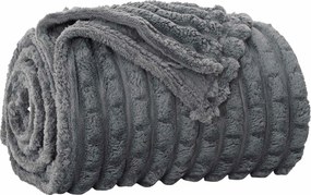 vidaXL Κουβέρτα Σκούρο Γκρι 200 x 150 cm Μαλλί