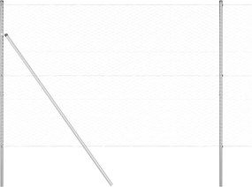 vidaXL Στύλος Περιφράξεων Ασημί 25 x 1,6 μ (36 χλστ πλέγμα) Ατσάλι