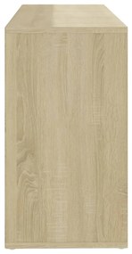 vidaXL Παπουτσοθήκη Λευκή/Sonoma Δρυς 103 x 30 x 54,5 εκ. Μοριοσανίδα