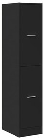 vidaXL Συρταριέρα Γενικής Χρήσης Μαύρο 30 x 41 x 144,5 εκ. Επεξ. Ξύλο