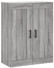 vidaXL Ντουλάπι Γκρι Sonoma 69,5 x 34 x 180 εκ. Επεξεργασμένο Ξύλο