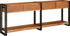 vidaXL Τραπέζια Κονσόλες 2 τμχ. Καφέ 200 x 33 x 75 εκ