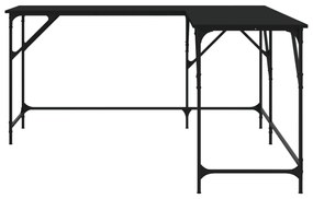 vidaXL Γραφείο Μαύρο 149 x 149 x 75 εκ. από Επεξεργασμένο Ξύλο