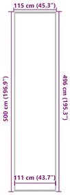 ΠΑΤΑΚΙ ΕΙΣΟΔΟΥ ΡΙΓΕ ΜΑΥΡΟ ΚΑΙ ΓΚΡΙ 115 X 500 ΕΚ. 4105600