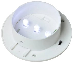 vidaXL Φωτιστικά Περίφραξης Εξωτερικού Χώρου Ηλιακά LED 12 τεμ. Λευκά