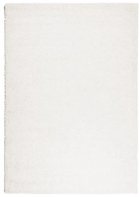 Χαλί Shaggy με Ψηλό Πέλος Μοντέρνο Κρεμ 140 x 200 εκ. - Κρεμ