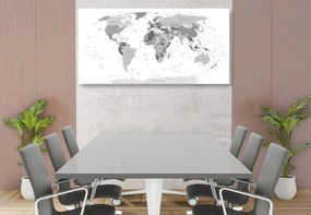 Εικόνα σε ασπρόμαυρο χάρτη από φελλό με ονόματα - 100x50  color mix