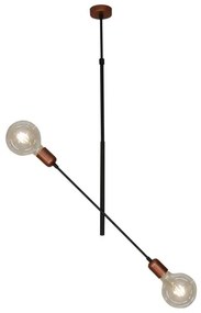Κρεμαστό Φωτιστικό Οροφής 2xE27 G125 LED Eric Homelighting-77-3797-Μπρονζέ 77-3797