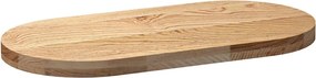 vidaXL Επιτραπέζια επιφάνεια 80x40x4 εκ. από Μασίφ Ξύλο Δρυός Οβάλ