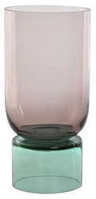 Βάζο Home ESPRIT Δίχρωμα Κρυστάλλινο 15 x 15 x 32 cm