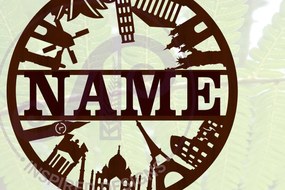 Σετ των 2 Intra απο ξύλο plywood 3mm-4mm πάχος – World Marks Name Δίασταση 20x20 cm INTRAFABR-67501719