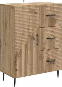 vidaXL Πλαϊνό γραφείο Artisan Δρυς 66 x 34,5 x 89,5 εκ