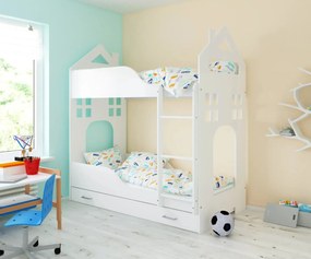 Παιδική Κουκέτα  με Συρτάρι  House II White  80x180cm  BC50020 BabyCute (Δώρο τα Στρώματα)