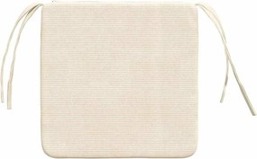 vidaXL Μαξιλάρια καθισμάτων 4 pcs Κρεμ 40 x 40 x 3 cm