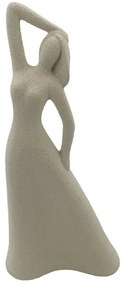 Διακοσμητική Φιγούρα 24-15-50057 18x8x18cm Light Brown Marhome Κεραμικό