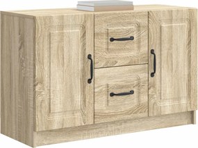 vidaXL Πλαϊνό γραφείο Sonoma Δρυς 89 x 34,5 x 57 εκ.