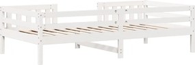 vidaXL Σκελετός Κρεβ. Χωρίς Στρώμα Λευκό 75x190 εκ Μασίφ Πεύκο