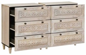 vidaXL Πλαϊνό γραφείο 2 pcs Λευκό 60 x 33 x 75 cm Μασίφ ξύλο μάνγκο