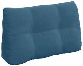 vidaXL Μαξιλάρι Πλάτης Μπλε 80 x 24 x 50 εκ Βελούδο