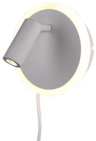 Jordan Μοντέρνο Φωτιστικό Τοίχου με Ενσωματωμένο LED και Θερμό Λευκό Φως σε Λευκό Χρώμα Πλάτους 15cm Trio Lighting 229210231