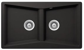Schock Cristalite City 32290 Nero Ένθετος Νεροχύτης 86x50cm